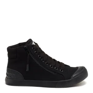 Jazzin All Black High Top Sneaker Classic Appeal Light Pace
