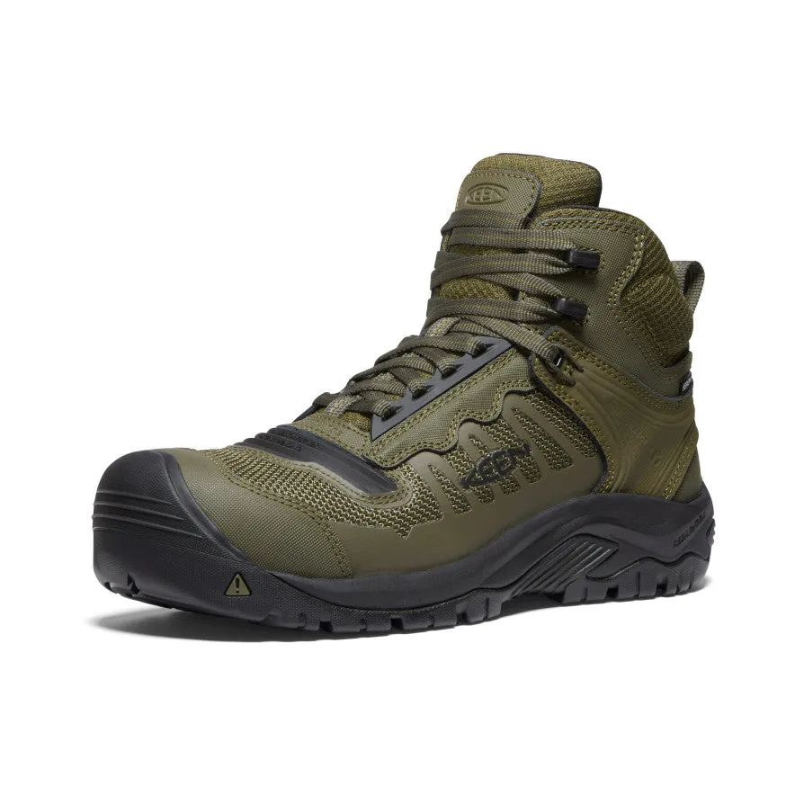 Strong Ankle Support Men's Reno Mid Waterproof (Carbon Toe)  |  Dark Olive/Black
