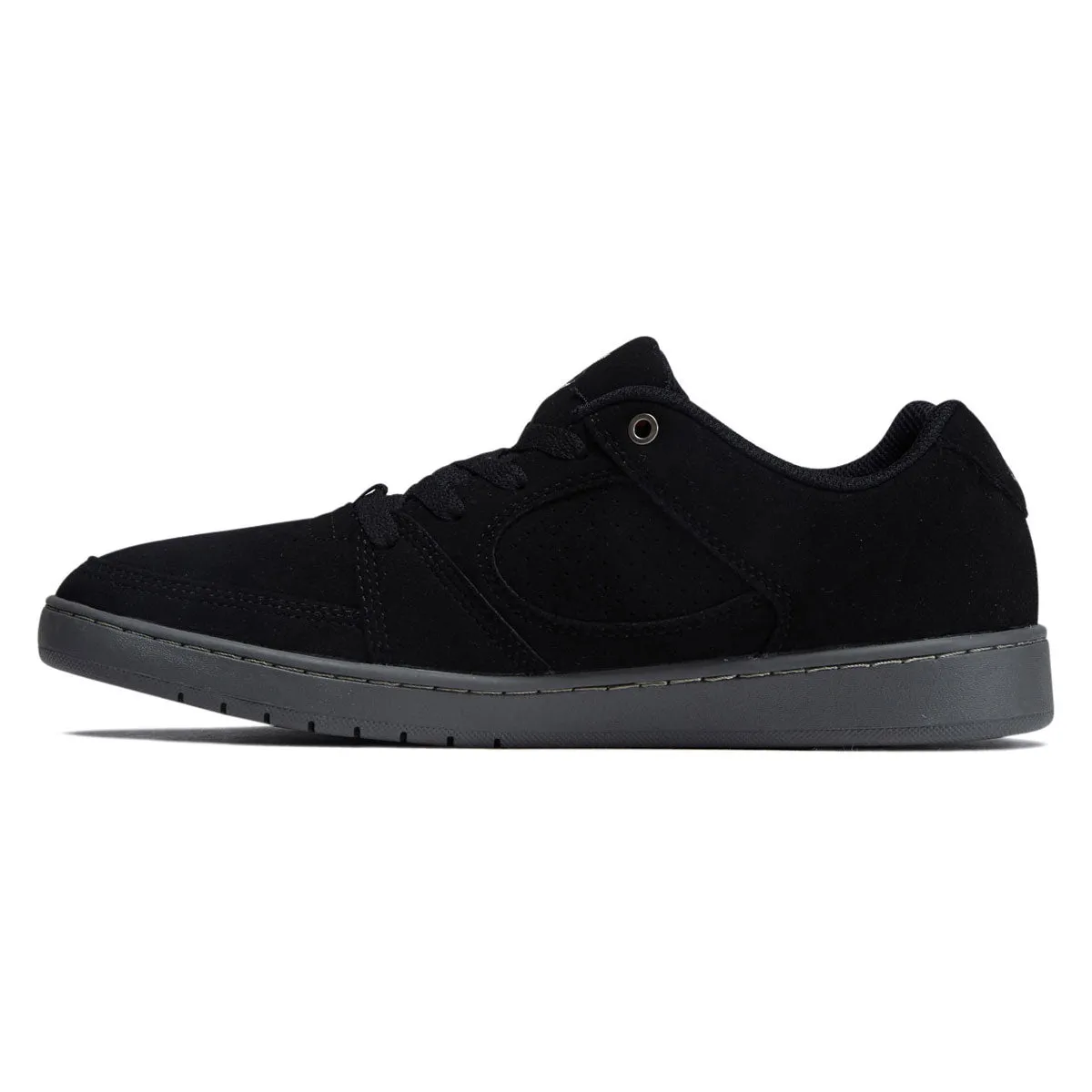 eS Accel Slim Shoes - Black/Black/Grey Foam Midsole Luxury Wear