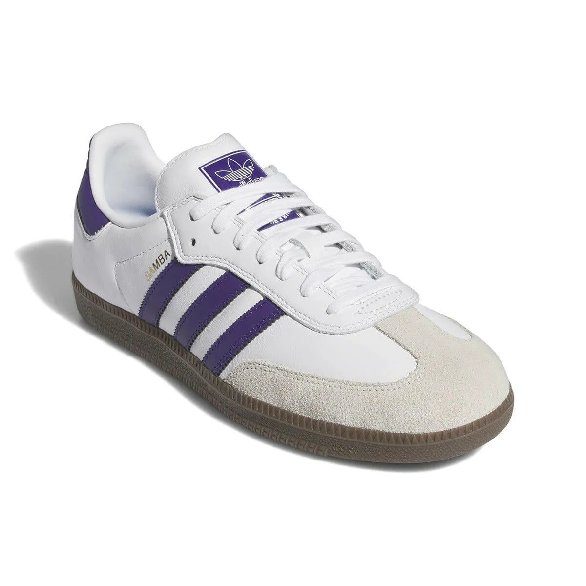 Light Step Adidas - Samba Adv Shoes White/Purple/Gold