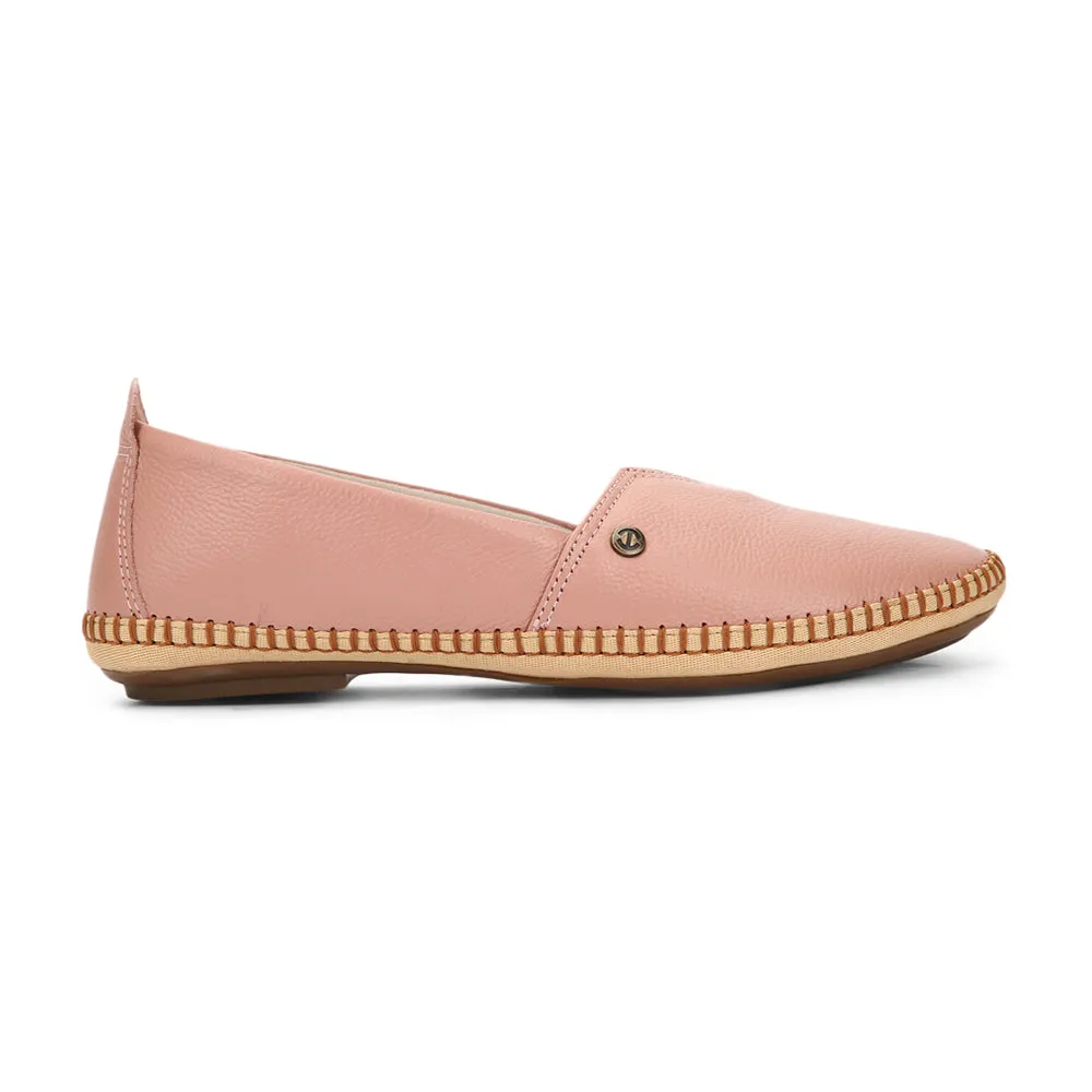 Healers Casual (Peach) Ballerina Shoes For Ladies LARRY-02 By Liberty Fresh Path Fashionable Comfort
