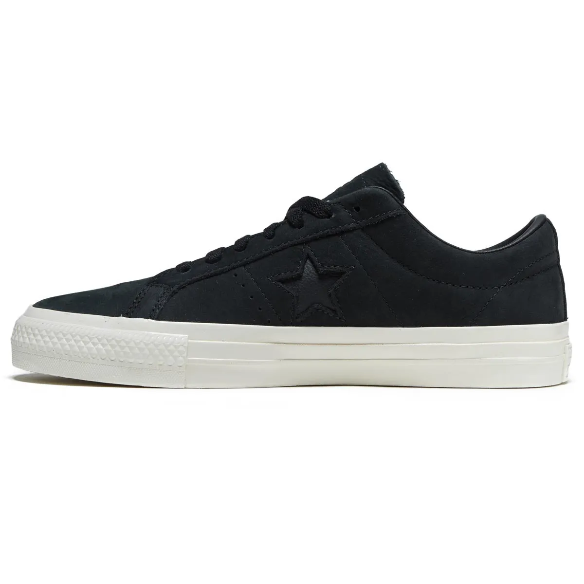 Comfort Feel Converse One Star Pro Ox Shoes - Black/Black/Egret