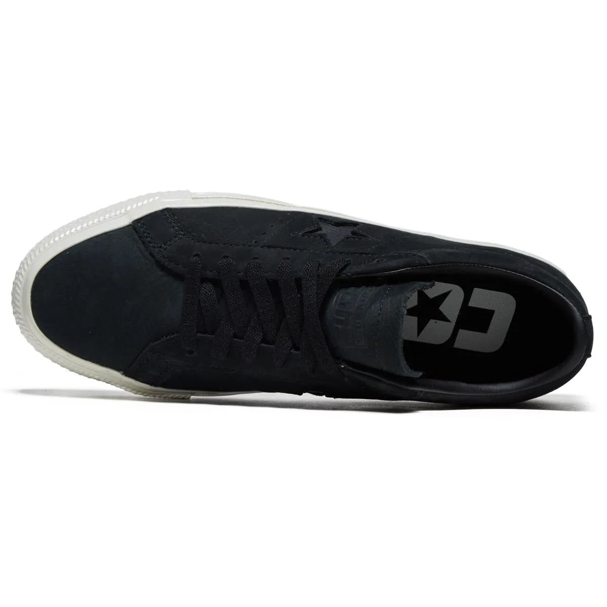 Converse One Star Pro Ox Shoes - Black/Black/Egret Urban Gear