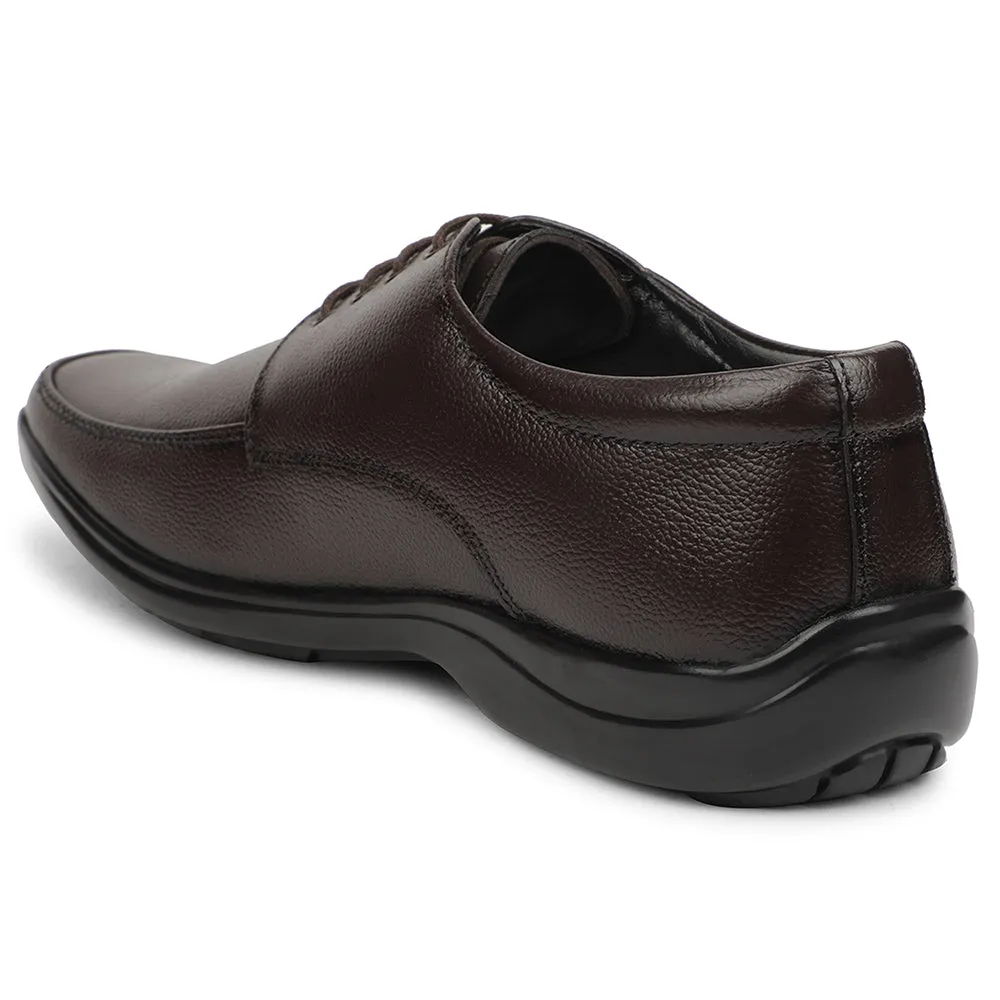 Full Day Fortune Brown Formal Lacing Derby Shoes For Men REL-1 By Liberty