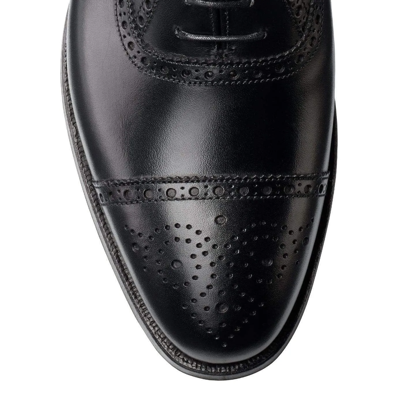 Westfield Black Calf Sleek Leather Sophisticated Shoes