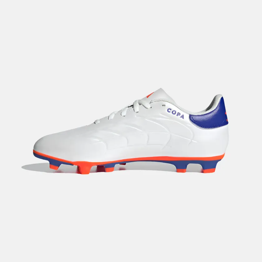 Comfort Build Strong Step Adidas Copa Pure 2 Club Flexible Ground Football Shoes -Cloud White/Lucid Blue/Solar Red
