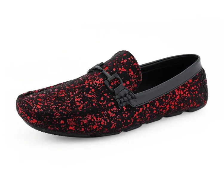 Monty Red Motion Comfort Slip On Design