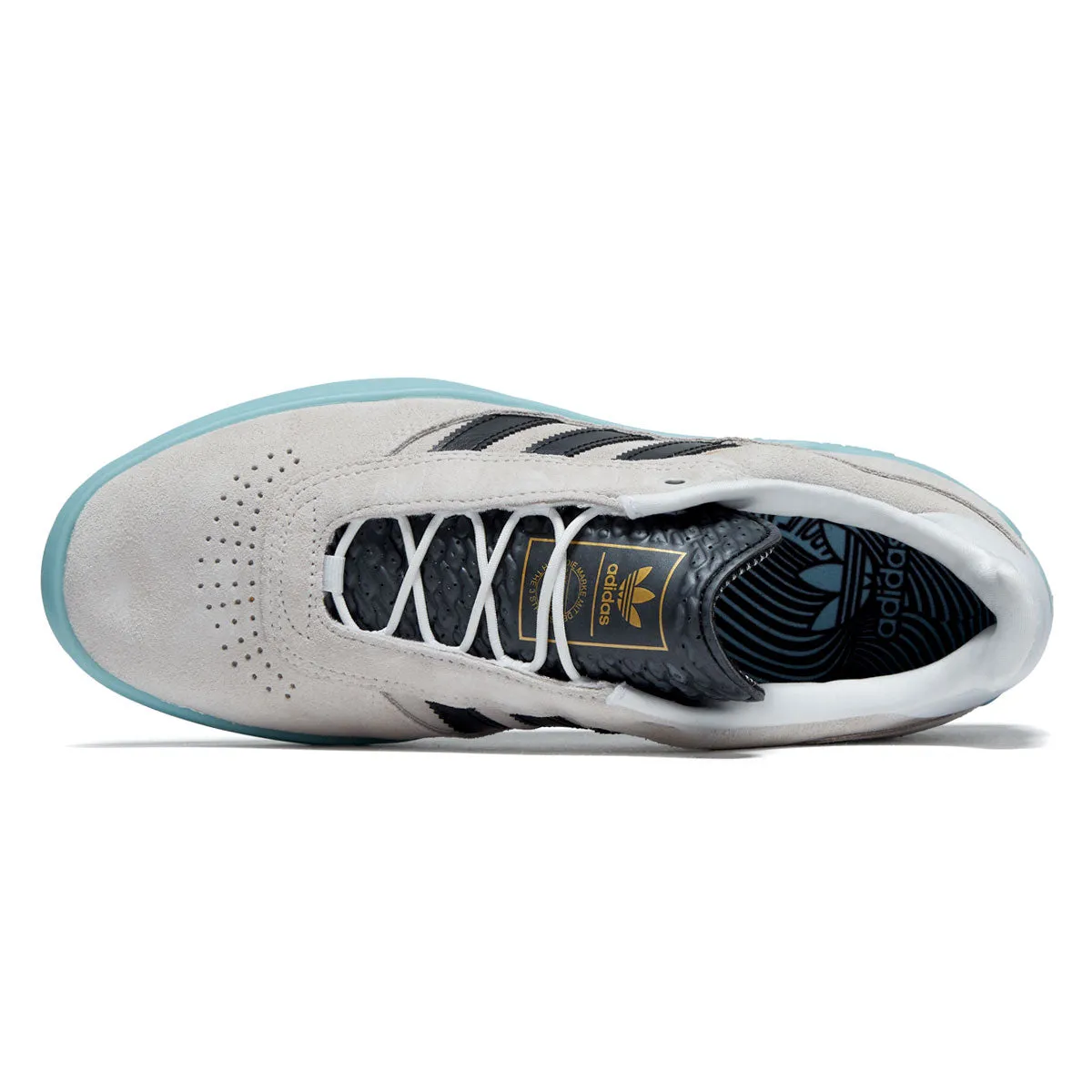 Flex Cushion Toe Protection Adidas Puig Shoes - Crystal White/Core Black/Crystal White