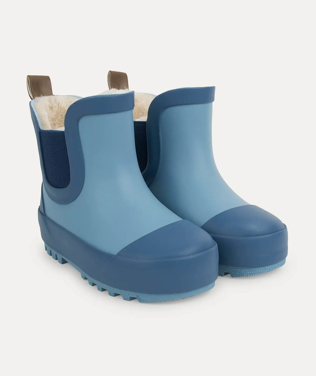 Short Rain Boot - Cornflower/ Bark Mix Practical Walking Gear Quick Slip On Boots