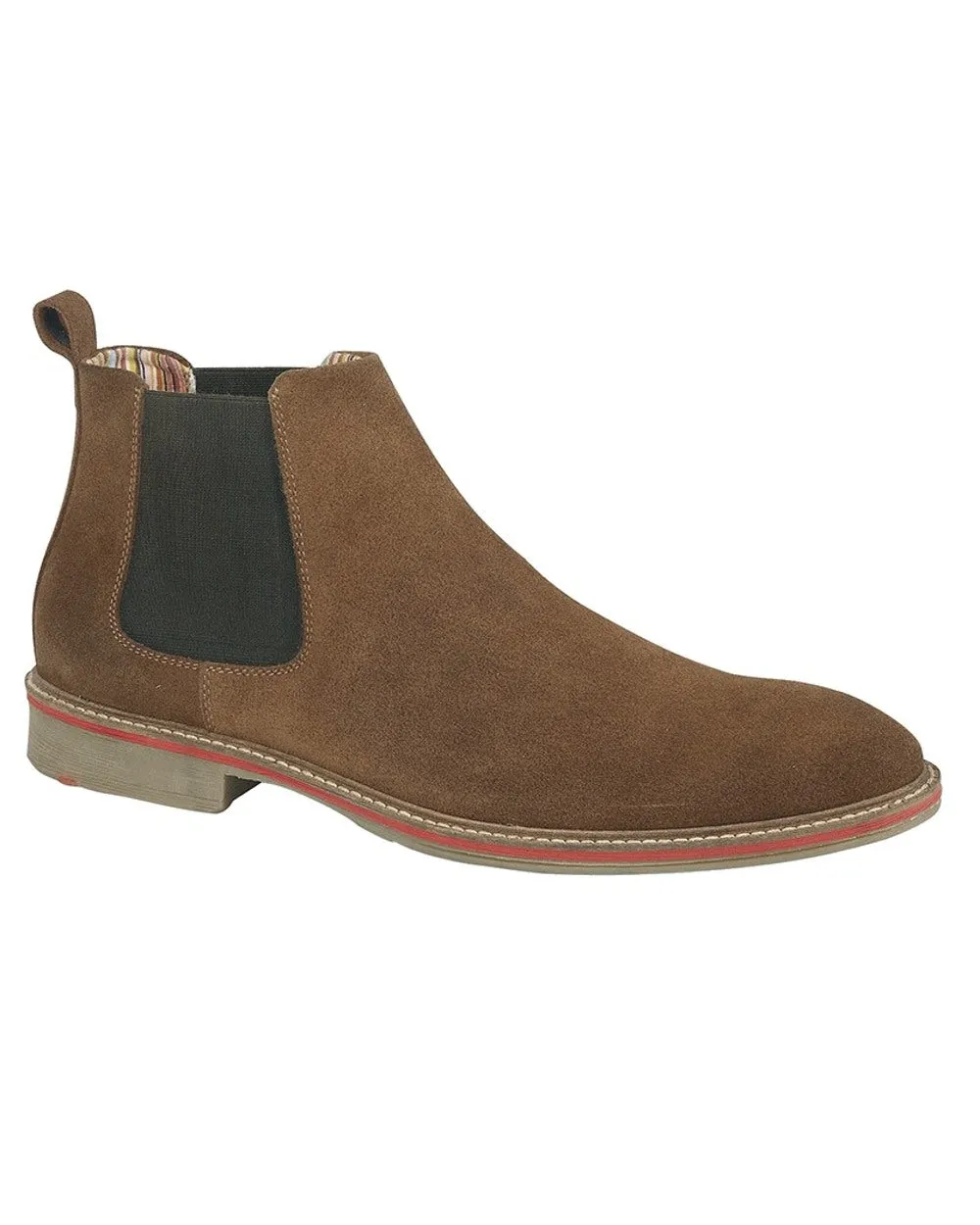 Walk in Comfort Roamers Mens Suede Gusset Boots