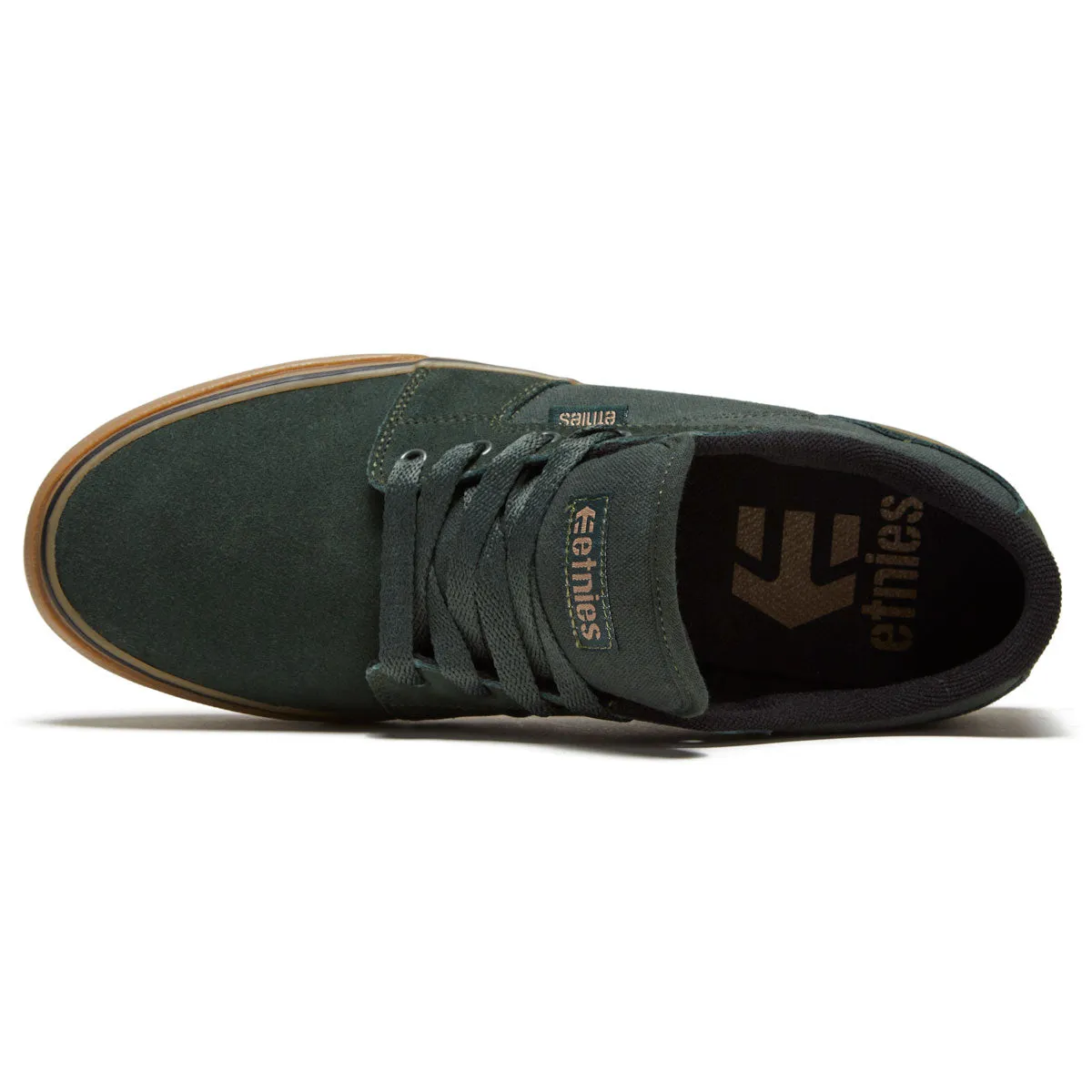 Etnies Barge Ls Shoes - Green/Gum Heritage Style High Grip