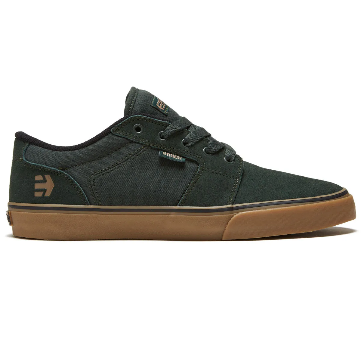 Skateboarder Relaxed Vibe Etnies Barge Ls Shoes - Green/Gum