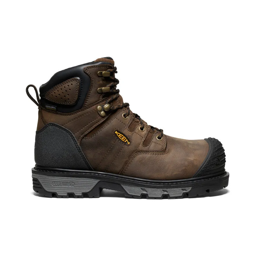 Men's CSA Camden 6" Waterproof Boot (Carbon Toe)  |  Dark Earth/Black Heavy Duty Walking Boots Comfortable Foot Support