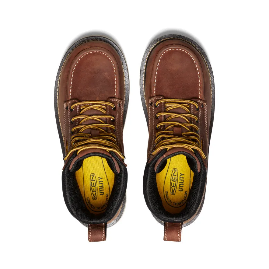 Men's Cincinnati 6" Waterproof 90?? Heel Boot (Soft Toe)  |  Tuscan Red/Sandshell Durable Hiking Boot Trekking Path