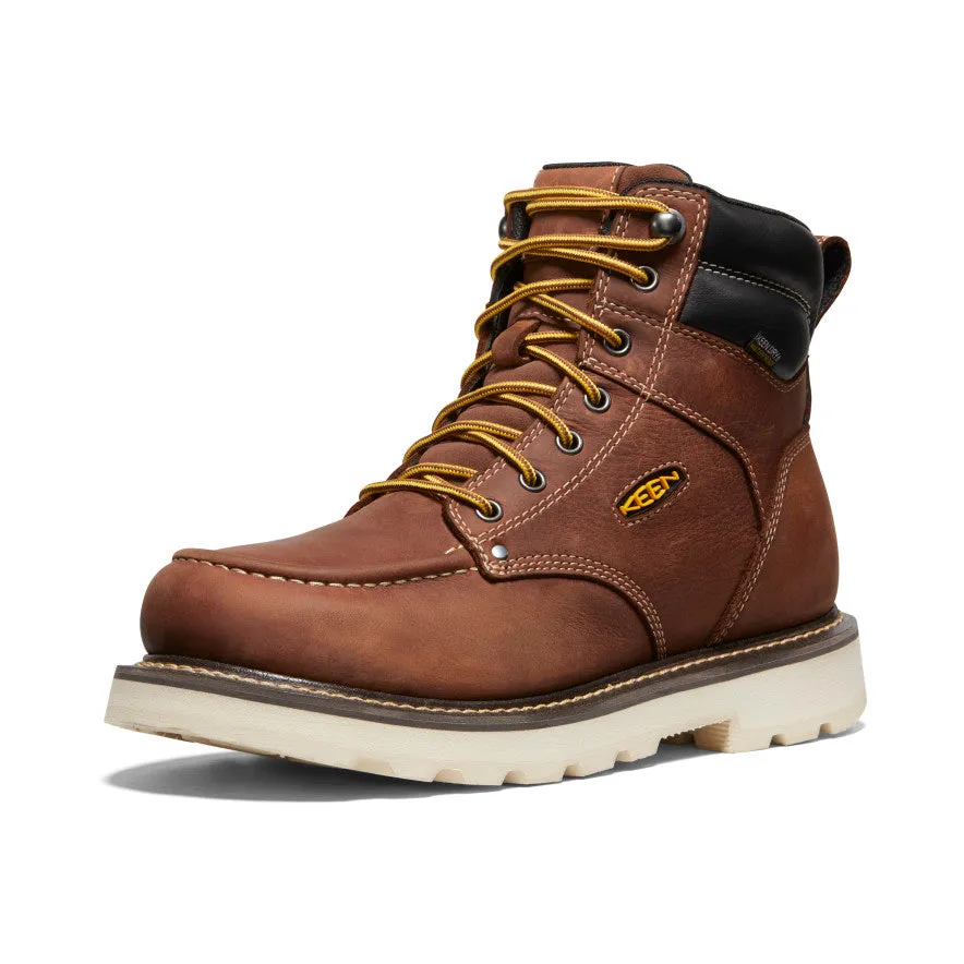 Ultimate Gear Rugged Look Men's Cincinnati 6" Waterproof 90?? Heel Boot (Soft Toe)  |  Tuscan Red/Sandshell
