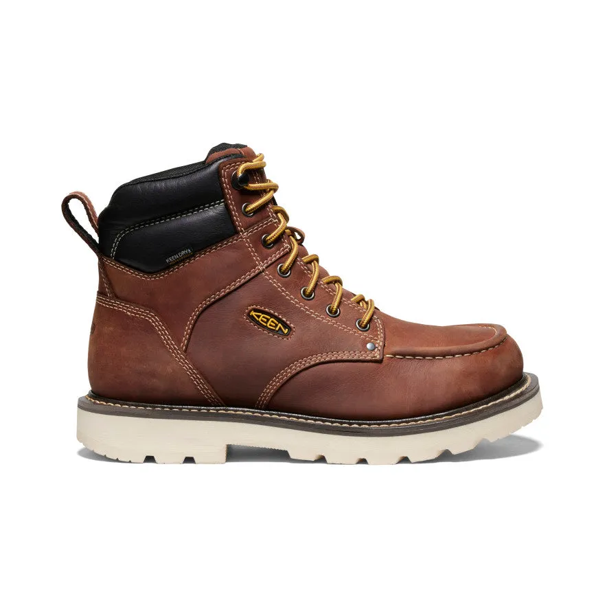 Canyon Hiking Waterproof Tech Men's Cincinnati 6" Waterproof 90?? Heel Boot (Soft Toe)  |  Tuscan Red/Sandshell