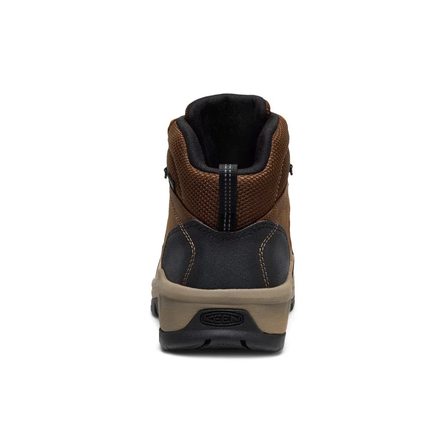 Fast Trail Boots Men's Skokie Waterproof Work Boot (Carbon Toe)  |  Dark Earth/Black