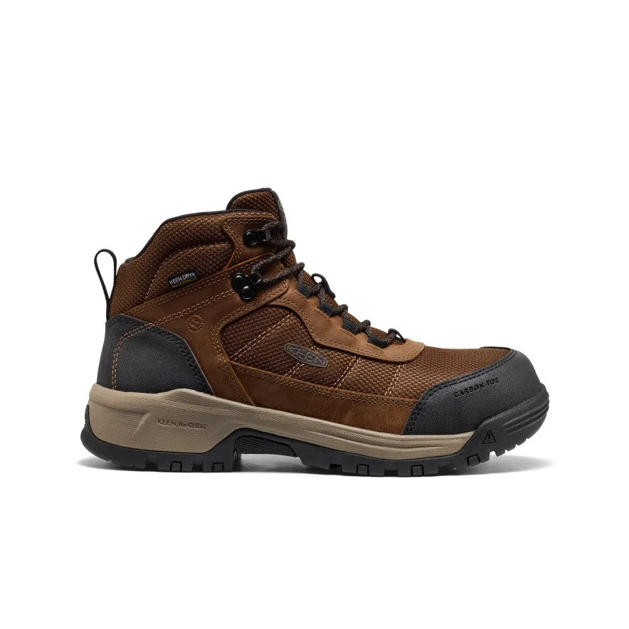 Trail Ready Men's Skokie Waterproof Work Boot (Carbon Toe)  |  Dark Earth/Black