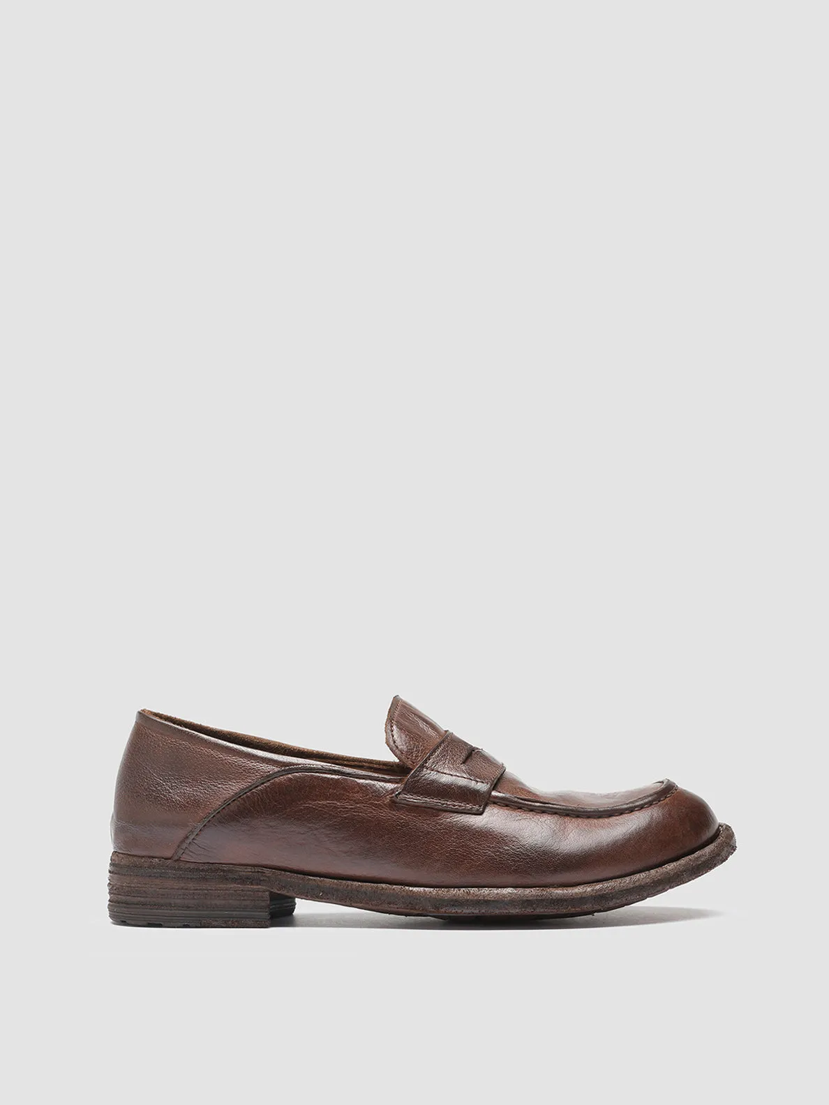LEXIKON 140 - Brown Leather Penny Loafers Story Glow Office Cool