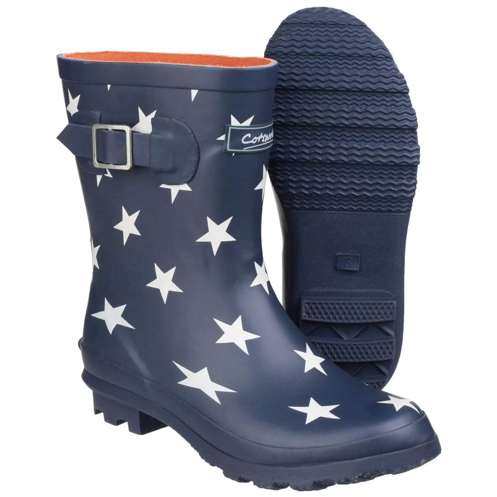 Cotswold Womens Badminton Wellington Boot Star Reinforced Winter Rain Protection