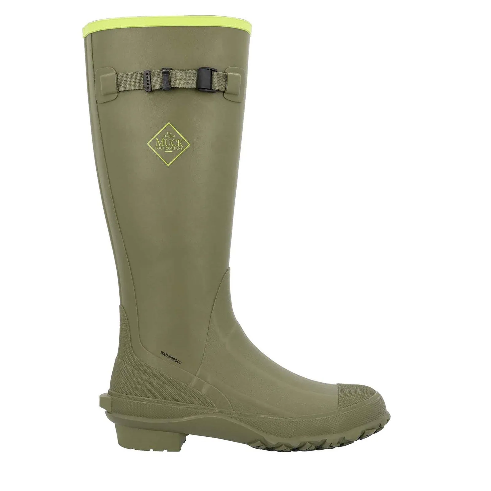 All Day Wear Protection Muck Boots Mens Harvester Wellington Olive
