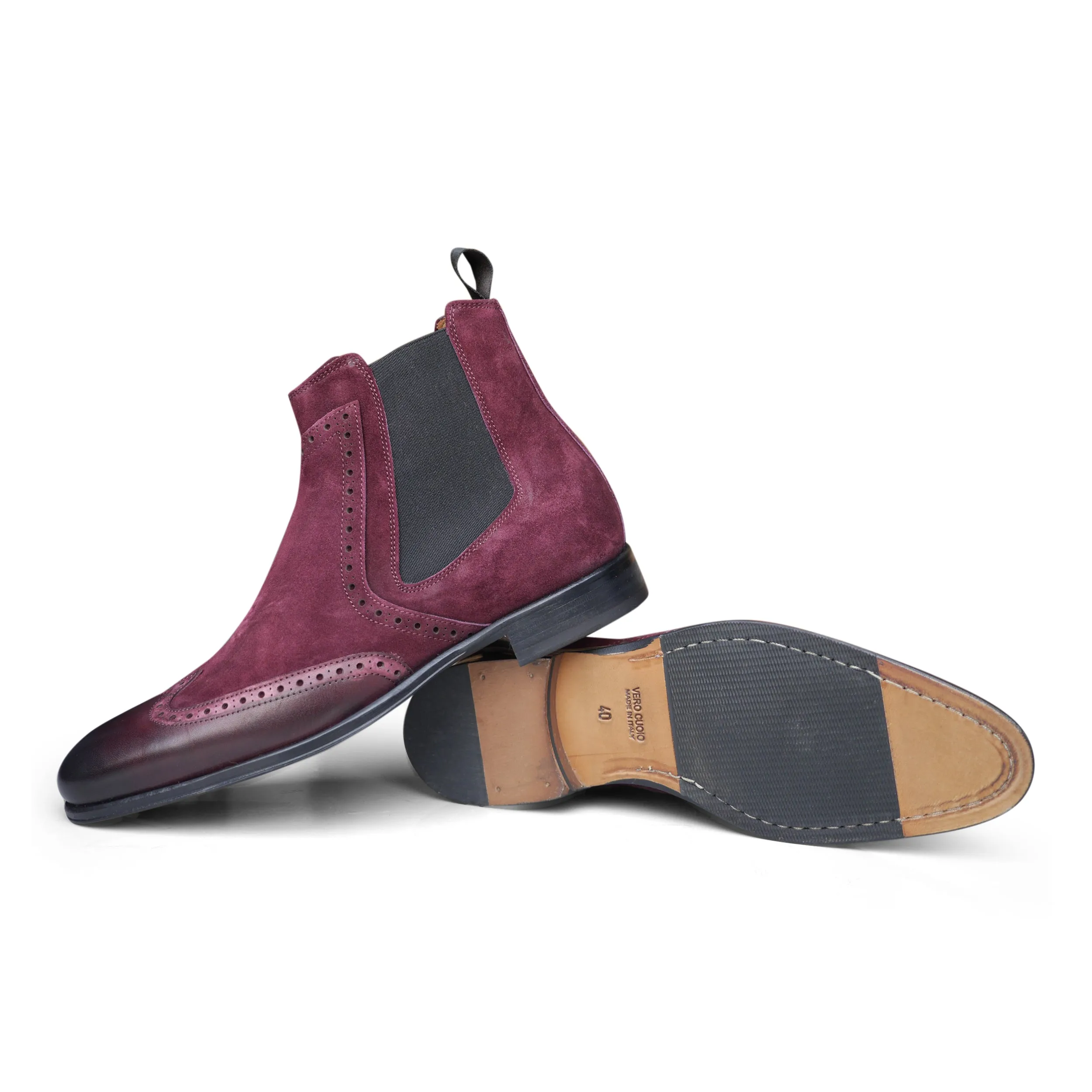 1142 - Bitols Suede Bordeaux Easy Walk Boots