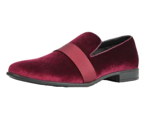 Tongue Padded Slip On Knight Burgundy