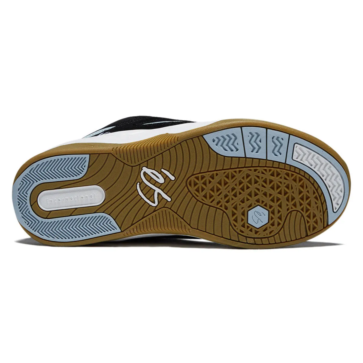 eS TJ Rogers Shoes - Black/Blue/White Skater Vibe