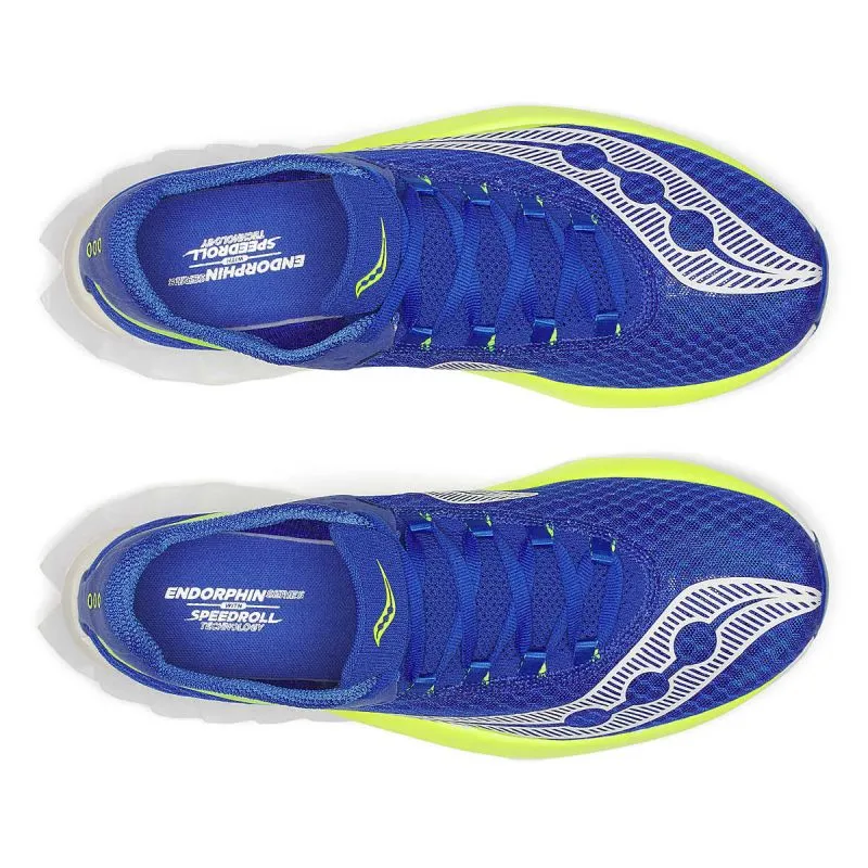 senior exercise shoes no - tie running shoes Saucony Endorphin Pro 4 D Mens Running Shoes