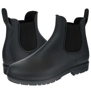 Ladies Matte Solid Chelsea Rain Boot All Day Wear Protection