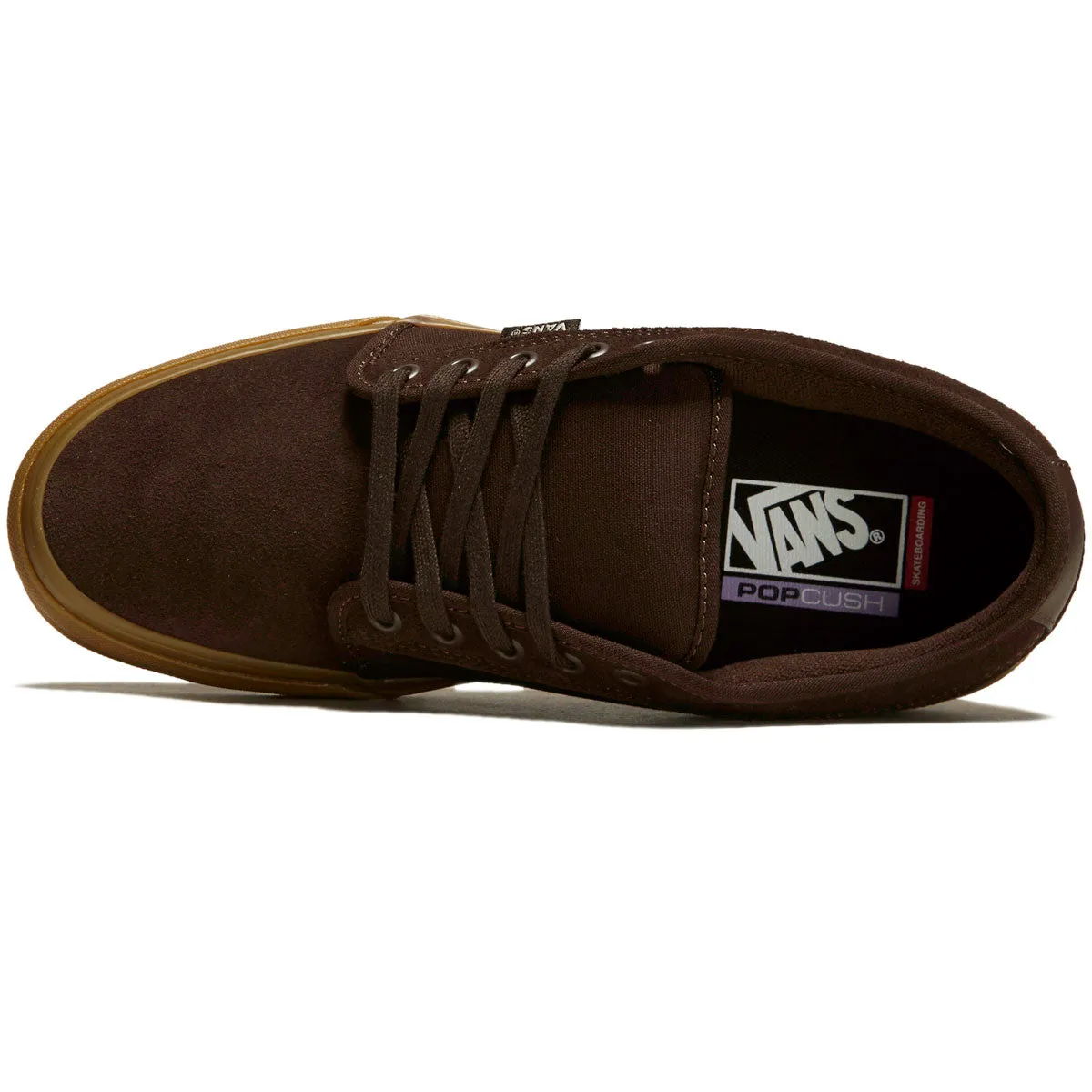 Fast Ride Sport Inspired Vans Skate Chukka Low Shoes - Dark Brown/Gum