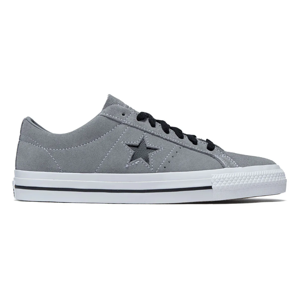 Converse One Star Pro Ox Shoes - Classic Grey/Black/White Featherweight Fit