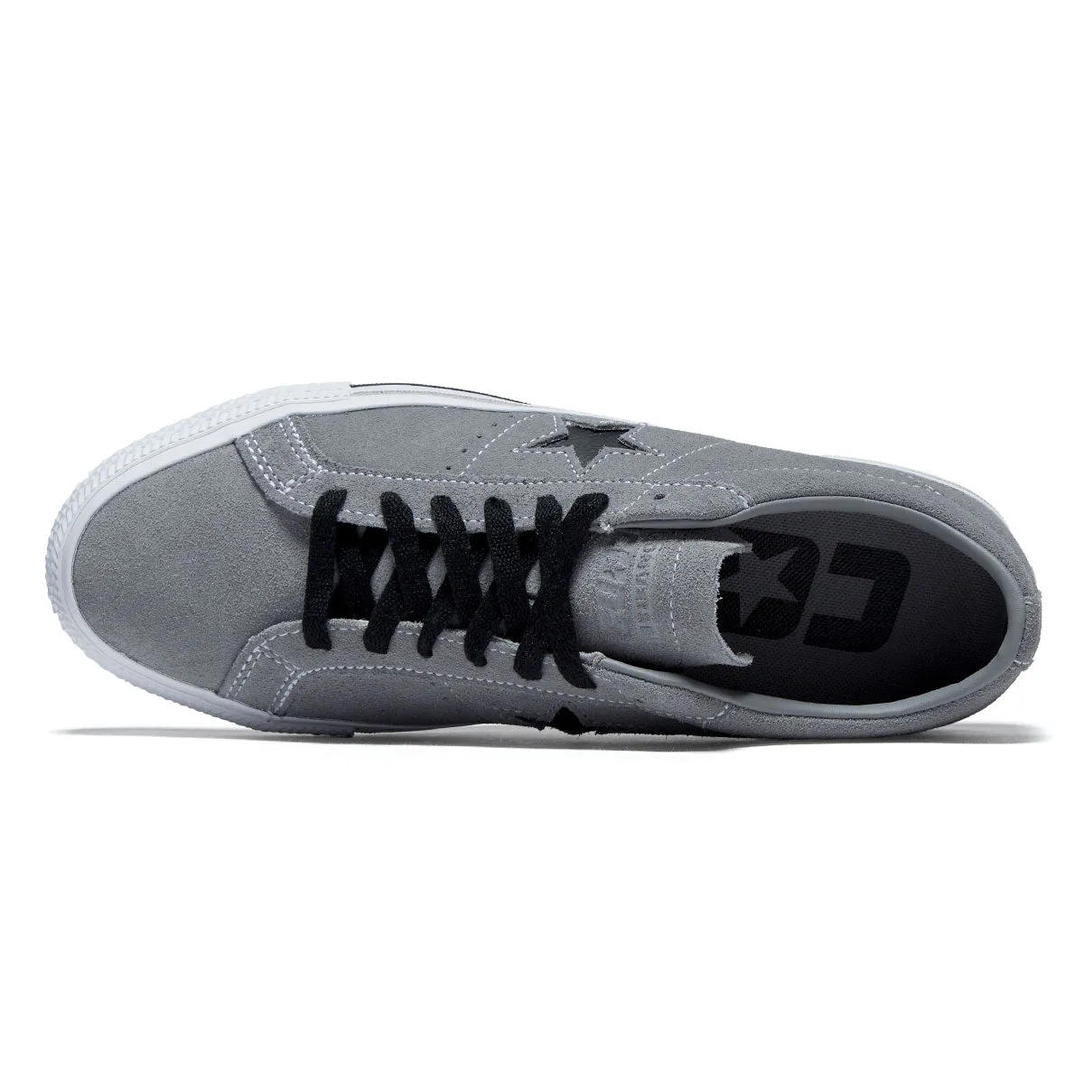 Converse One Star Pro Ox Shoes - Classic Grey/Black/White Statement Ride Smooth Cushion