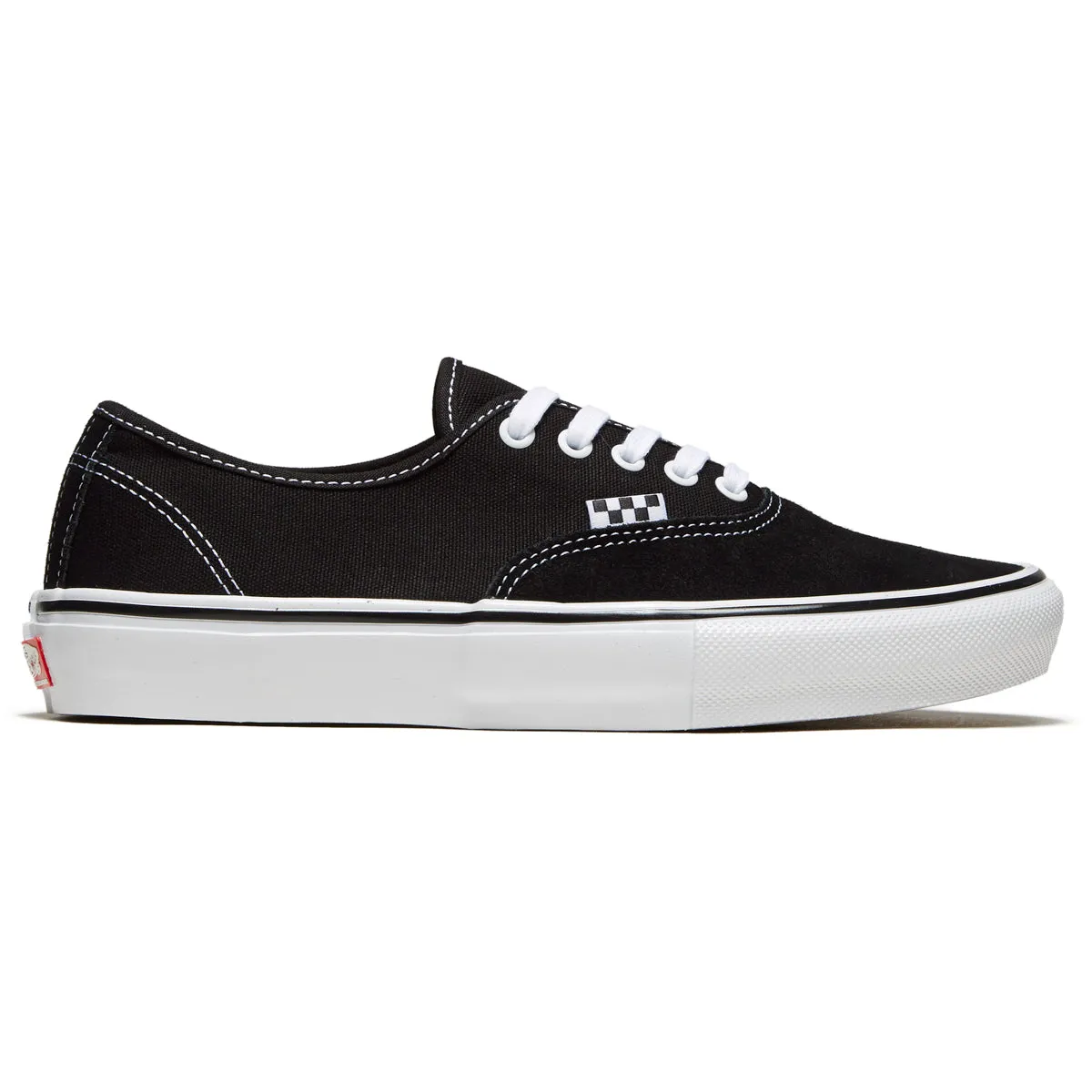 Anti Friction Vans Skate Authentic Shoes - Black/White