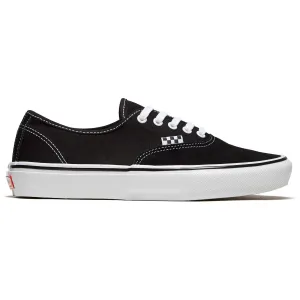 Anti Friction Vans Skate Authentic Shoes - Black/White