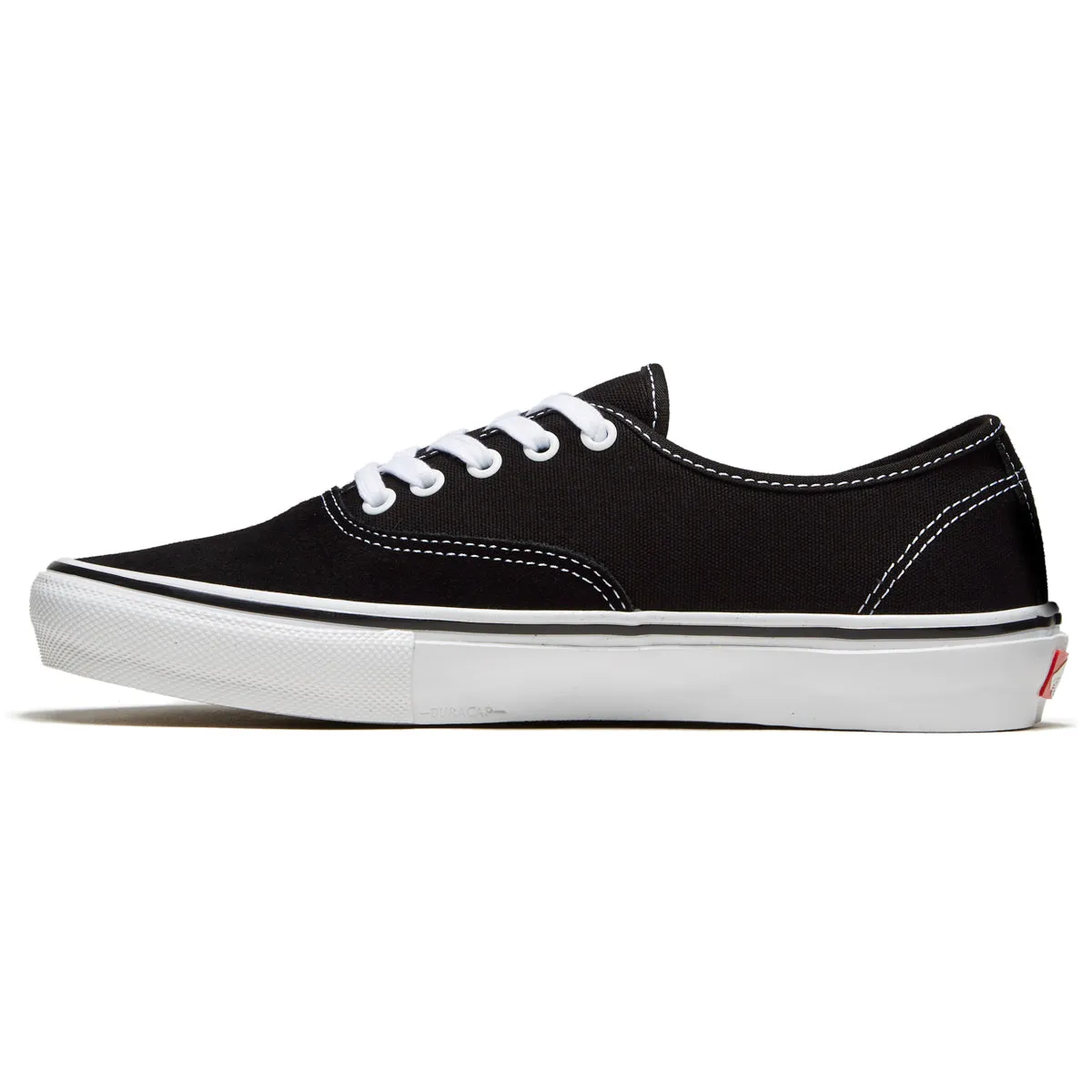 Vans Skate Authentic Shoes - Black/White PU midsole Toe Padding