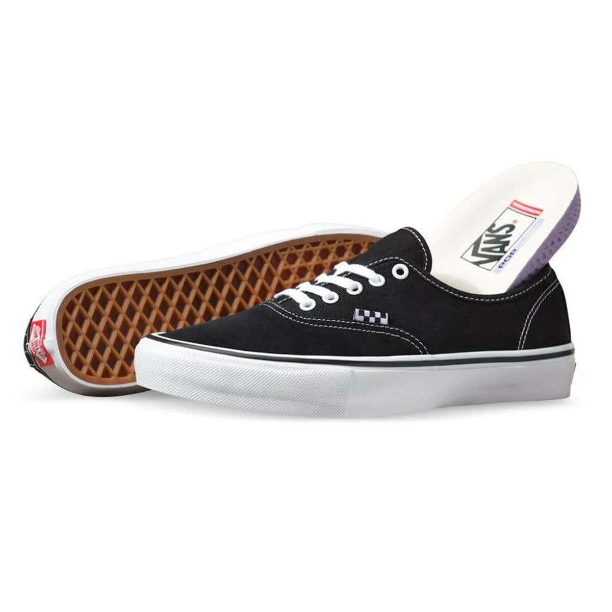 Vans - Skate Authentic Shoes Black/White Shock Dissipation