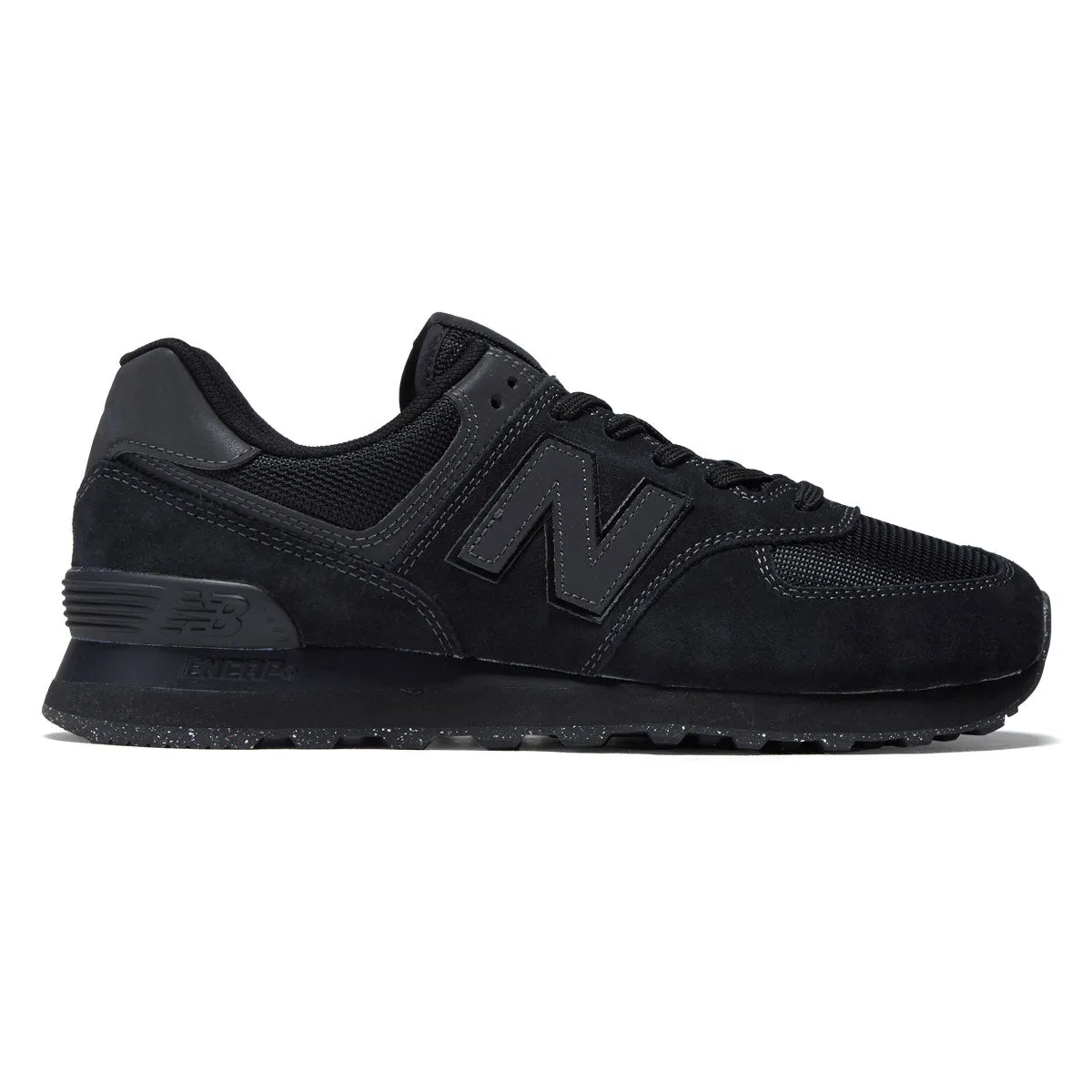 New Balance 574 Core Shoes - Black/Black Active Walk