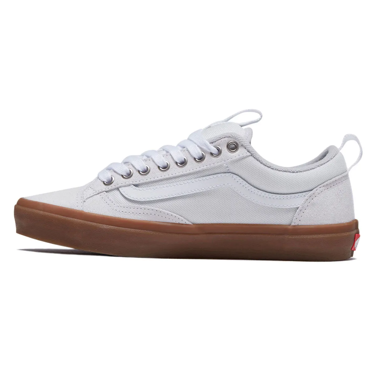 Vans Skate Old Skool 36  Shoes - White/Gum Comfort Ankle Low Top Style
