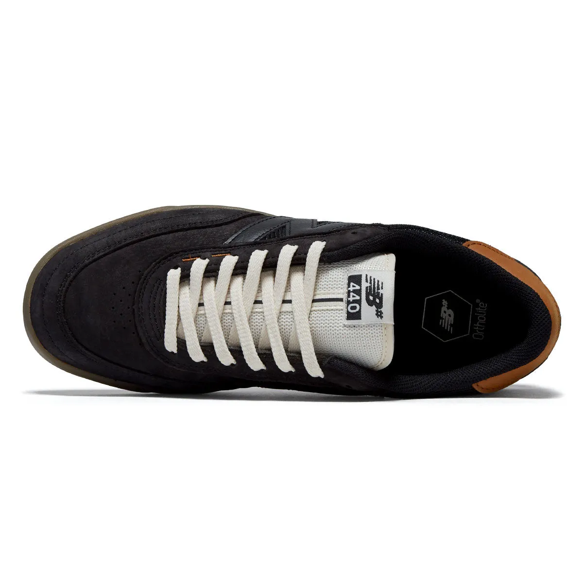 New Balance 440 V2 Wide Shoes - Black/Gum Everyday Style Smooth Motion