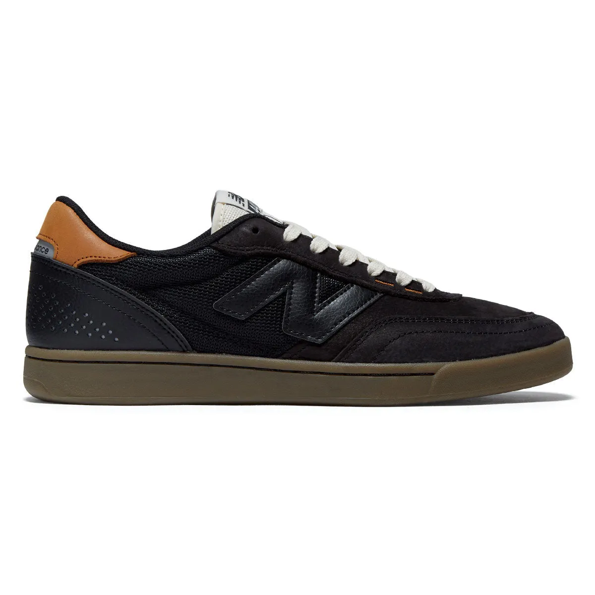 Shock Resistance Flexible Design New Balance 440 V2 Wide Shoes - Black/Gum