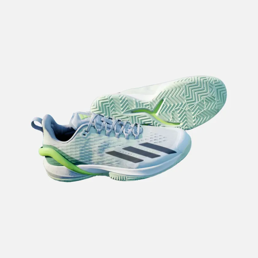 Lightweight Sole Adidas Adizero Cybersonic Men's Tennis Shoes - Crystal Jade S24/Core Black/Lucid Lemon F23