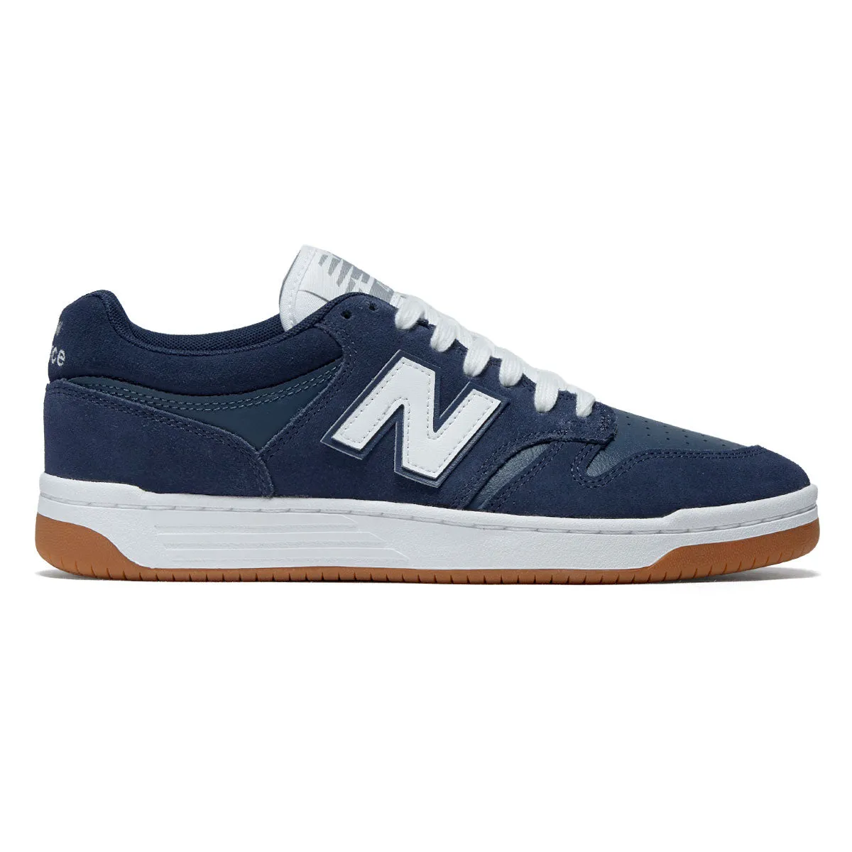 Flexible Comfort All Terrain Movement New Balance 480 Shoes - Navy/White