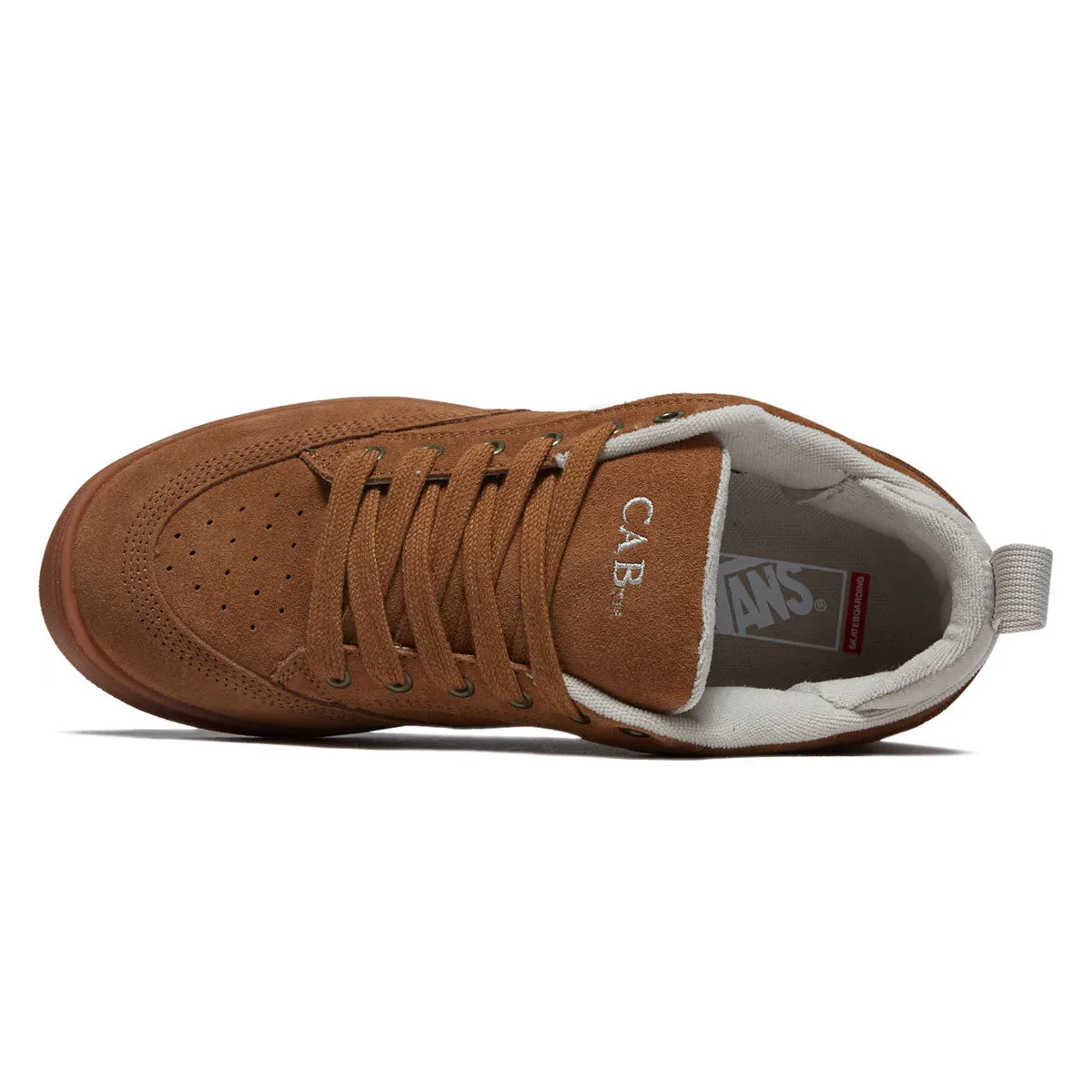 Durable Laces Vans Skate Cab 4 Shoes - Brown/Gum