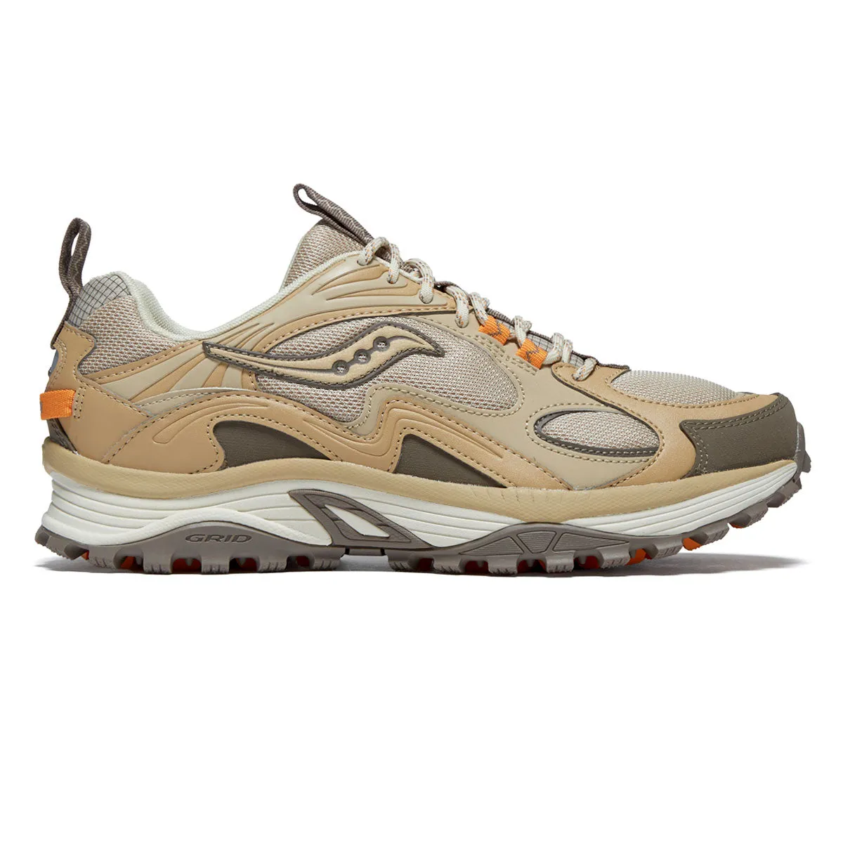Saucony Grid Aura X Shoes - Whey/Orange Active living