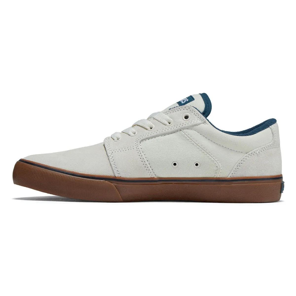 Solid Build Etnies Barge Ls Shoes - White/Blue/Gum