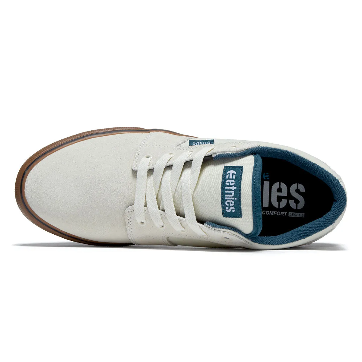 Etnies Barge Ls Shoes - White/Blue/Gum Campus Life