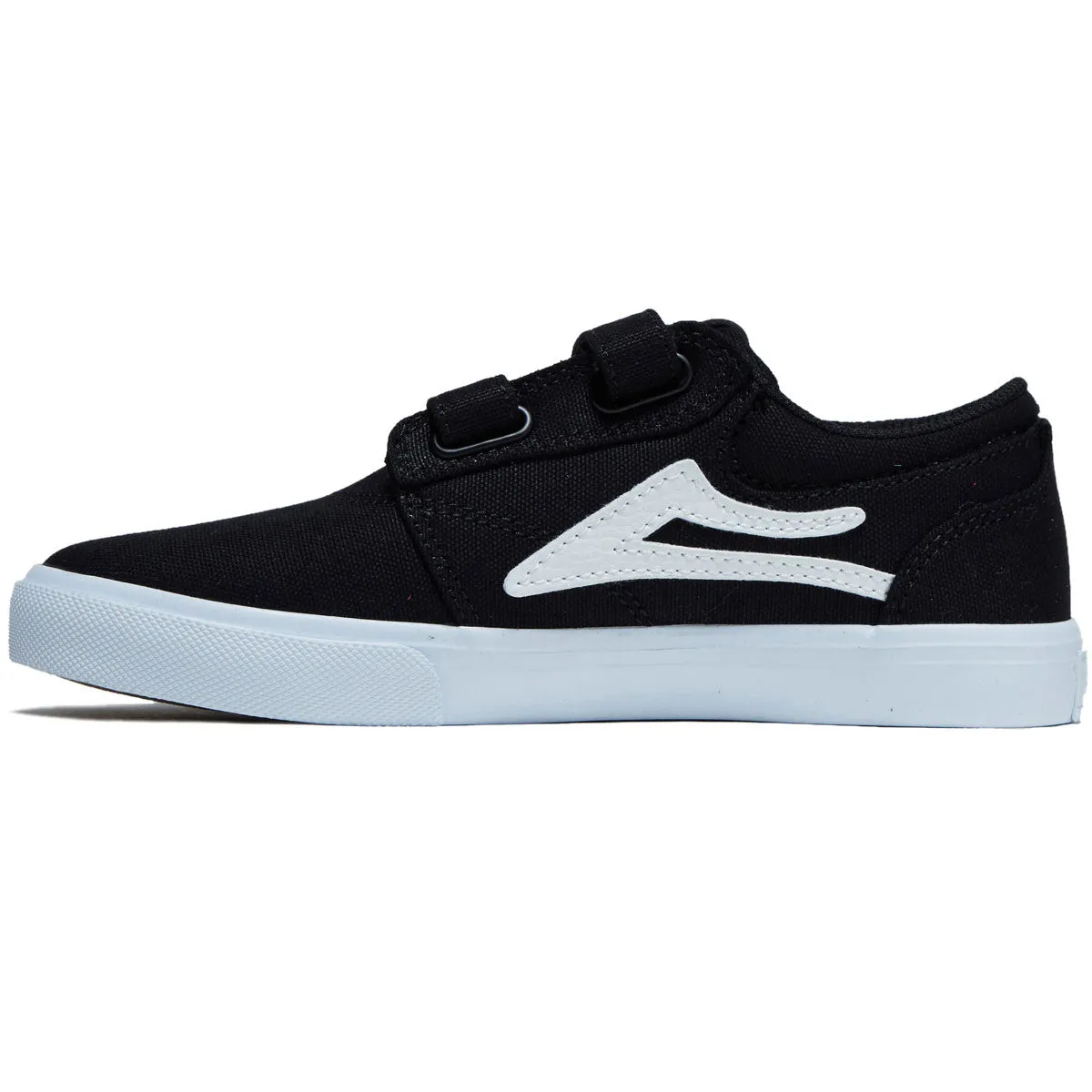 slim fit Lakai Youth Griffin Shoes - Black Canvas