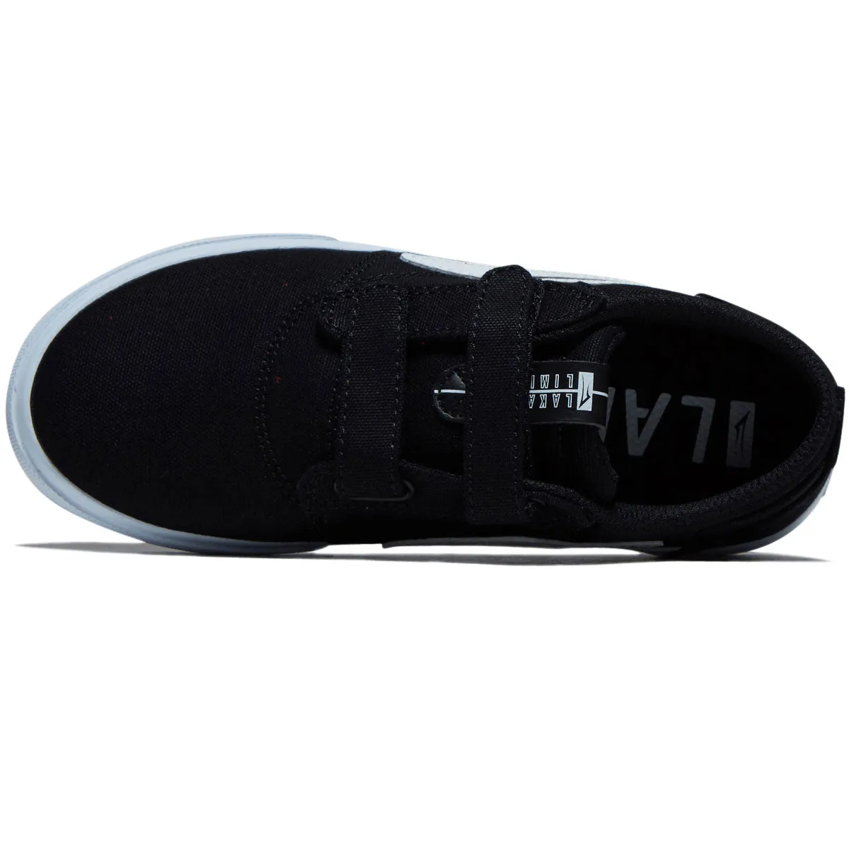 Lakai Youth Griffin Shoes - Black Canvas Zip Up Skate Ready Performance
