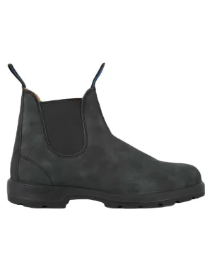 Blundstone 1478 Rustic Black Leather Chelsea Boots Holiday Style Flexible Sole